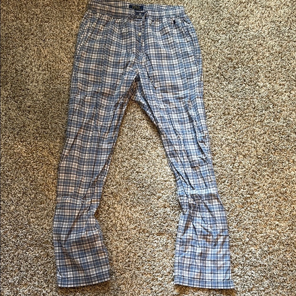 Men's Polo Plaid Pajama Pants
